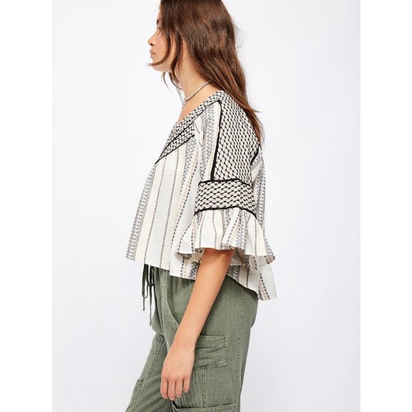 NWT Free People Runnin On A Dream Top / Ivory - Picture 4 of 7